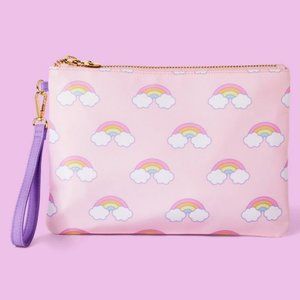 Rainbow Print Flat Pouch - Stoney Clover Lane x Target Light Pink